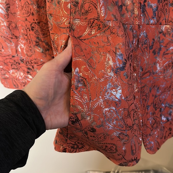 Pamela McCoy Floral Leather Jacket - Picture 7 of 11